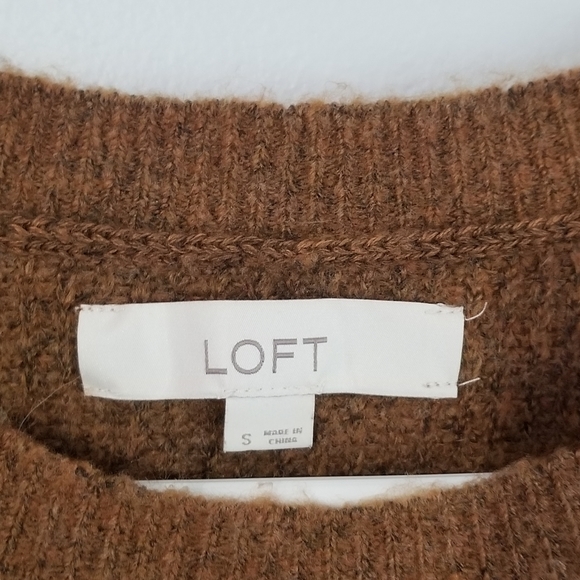 LOFT Crew Neck Womens Autumn Business Casual Stretch Acrylic Blend SM Sweater - Picture 3 of 8